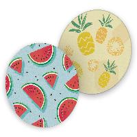 itenga 40x Bierdeckel rund Sommer Fr�chte Melone Ananas