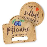 itenga Marmeladensticker 10erSet Aufkleber Deckel und Gl...