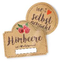 itenga Marmeladensticker 10erSet Aufkleber Deckel und Gl...