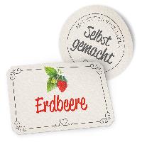 itenga Marmeladensticker 10erSet Aufkleber Deckel und Gl...