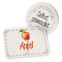 itenga Marmeladensticker 10erSet Aufkleber Deckel und Gl...