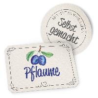 itenga Marmeladensticker 10erSet Aufkleber Deckel und Gl...
