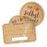 itenga Marmeladensticker 10erSet Aufkleber Deckel und Gl...
