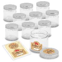 itenga Set 10 Marmeladengl�ser rund 212ml mit Sticker ER...