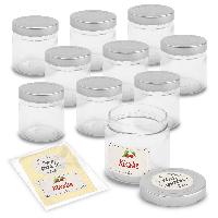 itenga Set 10 Marmeladengl�ser rund 212ml mit Sticker KI...