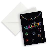itenga XXL Klappkarte DIN A4 Endlich Schulkind und XXL B...