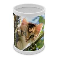 itenga Stiftek�cher Motiv Katze H�he 10 cm Durchmesser 8 cm