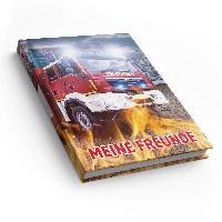itenga Freundebuch Feuerwehr DIN A5, 88 Seiten 150g Natu...