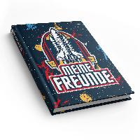 itenga Freundebuch Weltraum DIN A5, 88 Seiten 150g Natur...