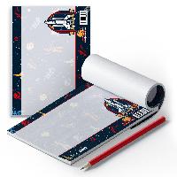 itenga Notizblock Weltraum DIN A6 quer 50 Blatt