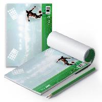 itenga Notizblock Fu�ball DIN A6 quer 50 Blatt