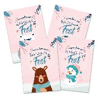 itenga 12 x Postkarte Gru�karte Frohe Weihnachten Winter...