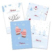 itenga 12 x Postkarte Gru�karte Frohe Weihnachten Winter...