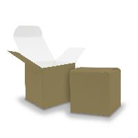 itenga W�rfelbox aus Karton 6,5x6,5cm gold