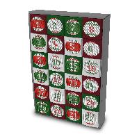 itenga SET Adventskalender zum F�llen W�rfel 5cm (au�en ...