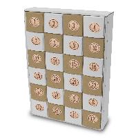 itenga SET Adventskalender zum F�llen W�rfel 6,5cm + Sti...