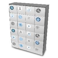 itenga SET Adventskalender zum F�llen Quader XL  + Stick...