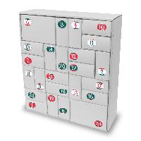 itenga SET Adventskalender zum F�llen Quader Mix (wei�) ...