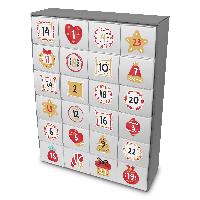 itenga SET Adventskalender zum F�llen Quader XL + Sticke...