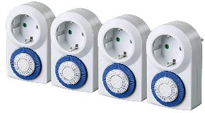 Set - brennenstuhl 4er Tageszeitschaltuhr MMZ 20, IP20, ...