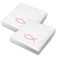 itenga Servietten Fisch Rosa 30 x 30 cm 3-lagig 40 St�ck