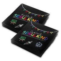 itenga 40x Serviette Schulanfang Endlich Schulkind