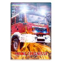 itenga Zeugnismappe Motiv Feuerwehr DIN A4 wattierter Ei...