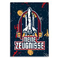 itenga Zeugnismappe Motiv Weltraum DIN A4 wattierter Ein...
