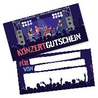 itenga Geschenkgutschein Konzert / Konzertgutschein zum ...