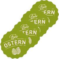 Itenga 50er Set Sticker Frohe Ostern gr�n