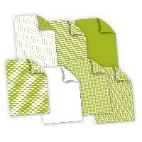 itenga Fotokarton Bastelkarton mit Muster Set GR�N DIN A...