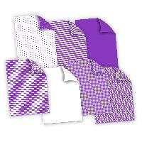 itenga Fotokarton Bastelkarton mit Muster Set LILA DIN A...