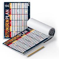 itenga Stundenplan Block 25 Blatt Motiv WELTRAUM DIN A4