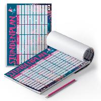 itenga Stundenplan Block 25 Blatt Motiv Meerjungfrau DIN A4