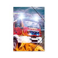 ITENGA Gummizugmappe Sammelmappe A4 Karton Motiv Feuerwehr