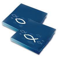 itenga Servietten Fisch Blau 30 x 30 cm 3-lagig 40 St�ck