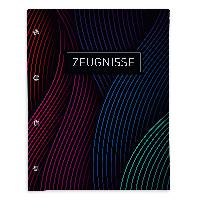 itenga Zeugnismappe A4 mit Schraubverschluss Motiv welli...