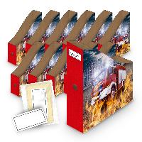 itenga 12er SET Wellpappe Stehsammler Feuerwehr f�r DIN ...
