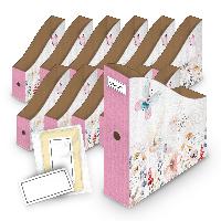 itenga 12er SET Wellpappe Motiv Stehsammler Schmetterlin...