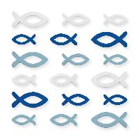 itenga Streudeko Fische 144er Pack aus Holz in 3 Gr��en ...