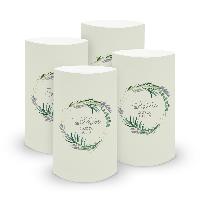 itenga 6x Windlicht klein Sch�n dass du da bist Eukalypt...