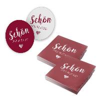 itenga 40x Serviette Sch�n dass du da bist mit 40x Bierd...