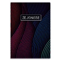 itenga Zeugnismappe Motiv wellige Linien DIN A4 (richtig)