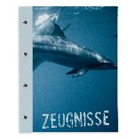 itenga Zeugnismappe A4 mit Schraubverschluss Motiv Delfin
