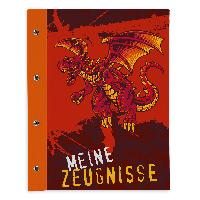 itenga Zeugnismappe A4 mit Schraubverschluss Motiv Drache