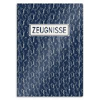 itenga Zeugnismappe A4 Kunststoff Sichtbuch Motiv Geometrie