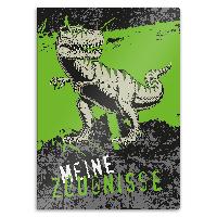 itenga Zeugnismappe A4 Kunststoff Sichtbuch Motiv T-REX
