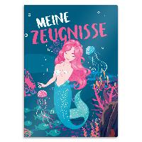 itenga Zeugnismappe A4 Kunststoff Sichtbuch Motiv Meerju...