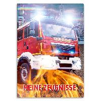 itenga Zeugnismappe A4 Kunststoff Sichtbuch Motiv Feuerwehr