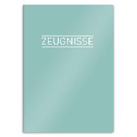itenga Zeugnismappe A4 Kunststoff Sichtbuch mintgr�n